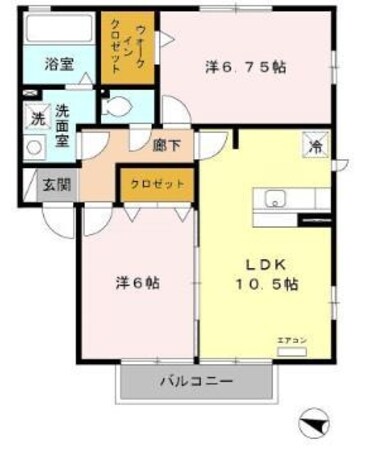 グリーンシャルムの物件間取画像